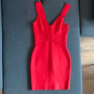 Herve Leger red dress size S!